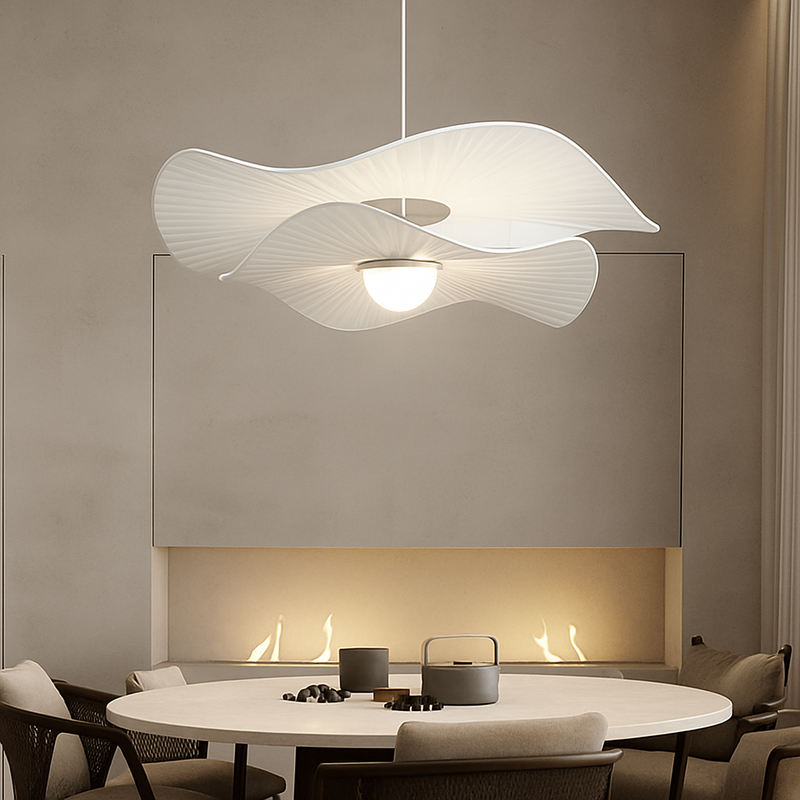 lustre nordique vintage en tissu pour un éclairage suspendu élégant