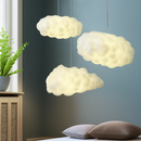 lustre nuages blancs en soie coton led pour enfants