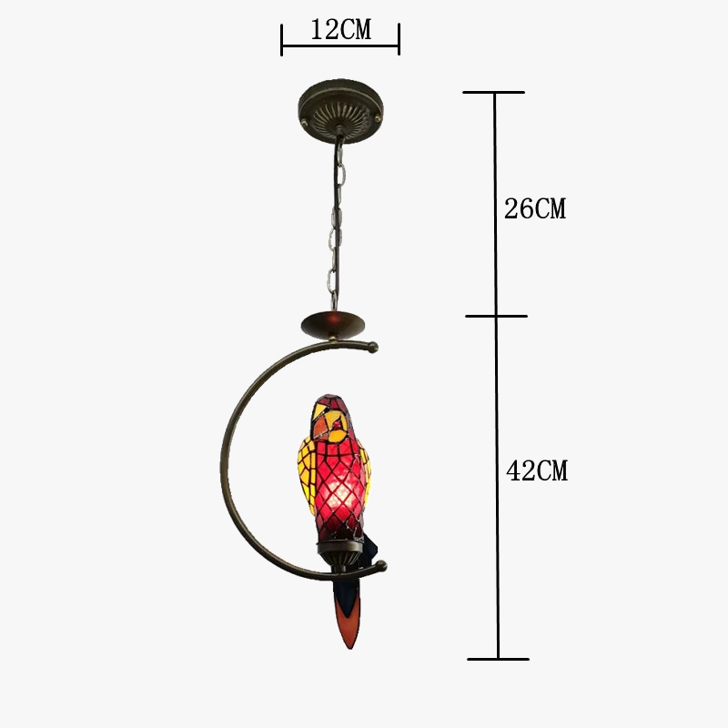 Grande Statuette Perroquet En Fer – Style Antique – 35 Cm – Aubaho