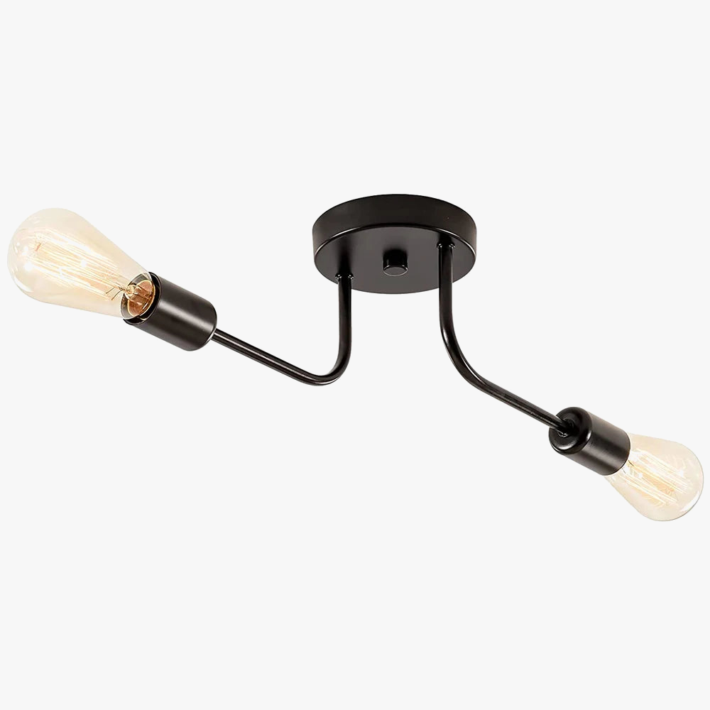 Plafonnier en fer forgé, OEMG, 50cm110W, lampe LED ronde simple