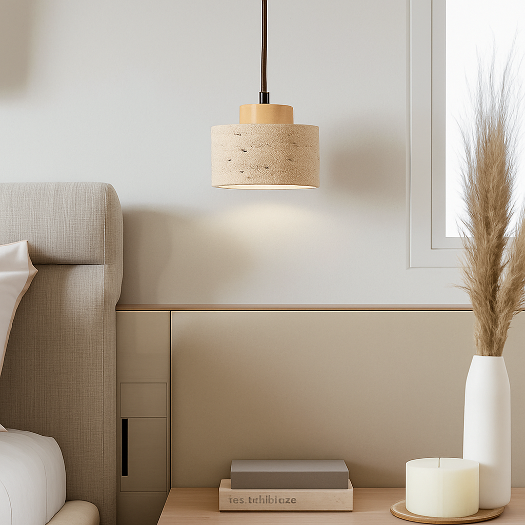 lustre rétro en pierre de grotte pour décoration intérieure - vue 3 sur 10