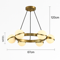 Lustre rond design led moderne