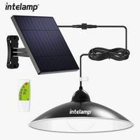 lustre solaire lumineux avec télécommande pour l'extérieur