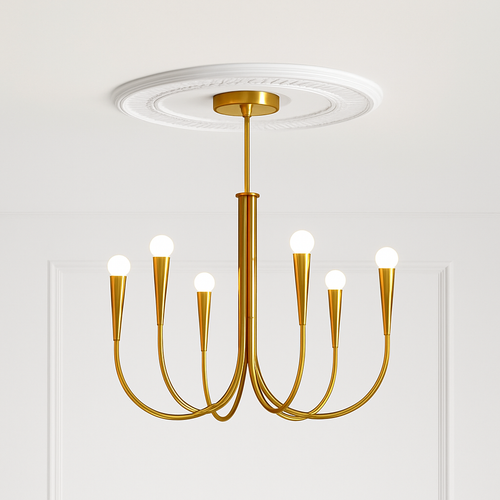 lustre suspendu en forme de bougie style français décoratif intérieur
