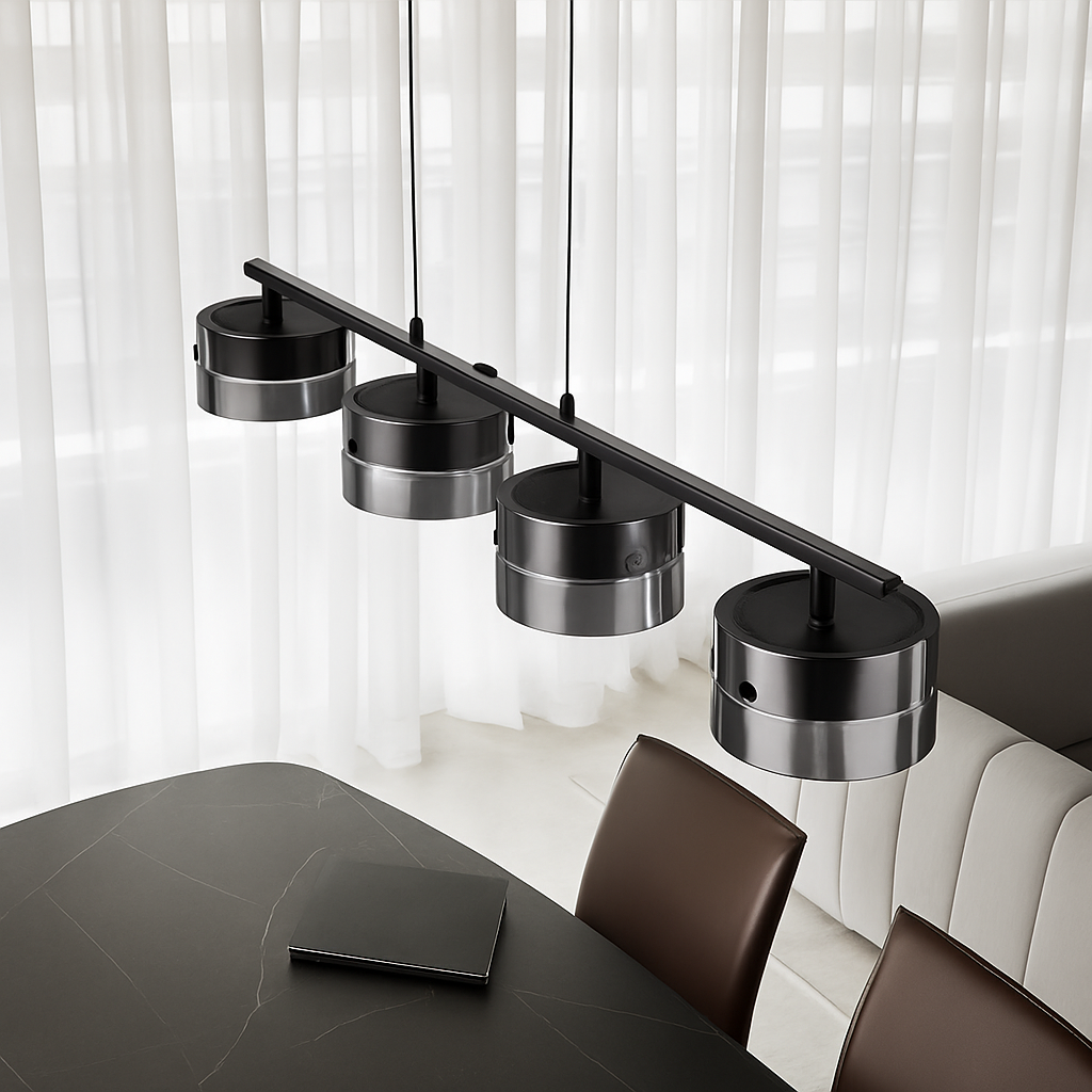 lustre suspendu en verre avec gradation réglable pour divers espaces - vue 3 sur 7