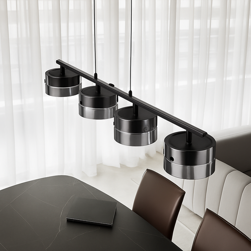 lustre suspendu en verre avec gradation réglable pour divers espaces - vue 4 sur 7