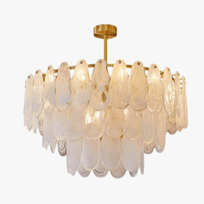 lustre suspendu en verre design nuage créatif moderne