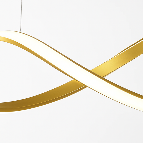lustre suspendu led design nordique spirale intensité variable - vue 7 sur 6
