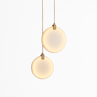 lustre suspendu moderne en marbre pour décoration ronde