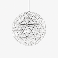 lustre suspension loft en acier inoxydable led spark ball