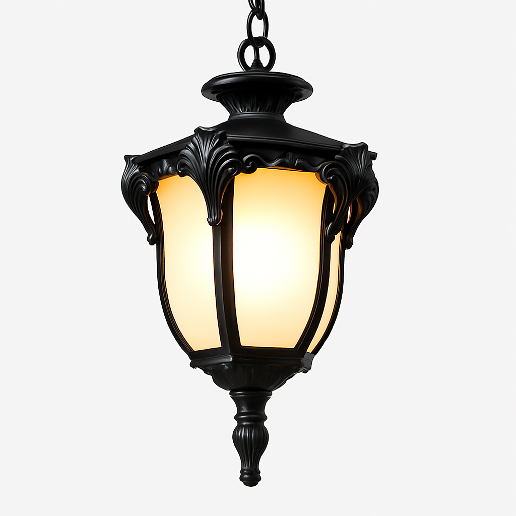 lustre étanche pour balcon extérieur et jardin décoratif - vue 9 sur 10