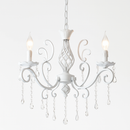 lustre vintage en cristal et fer forgé pour un éclairage élégant