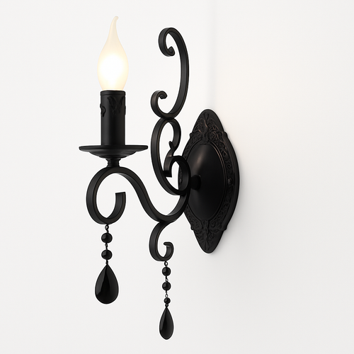 lustre vintage en cristal et fer forgé pour un éclairage élégant - vue 11 sur 15