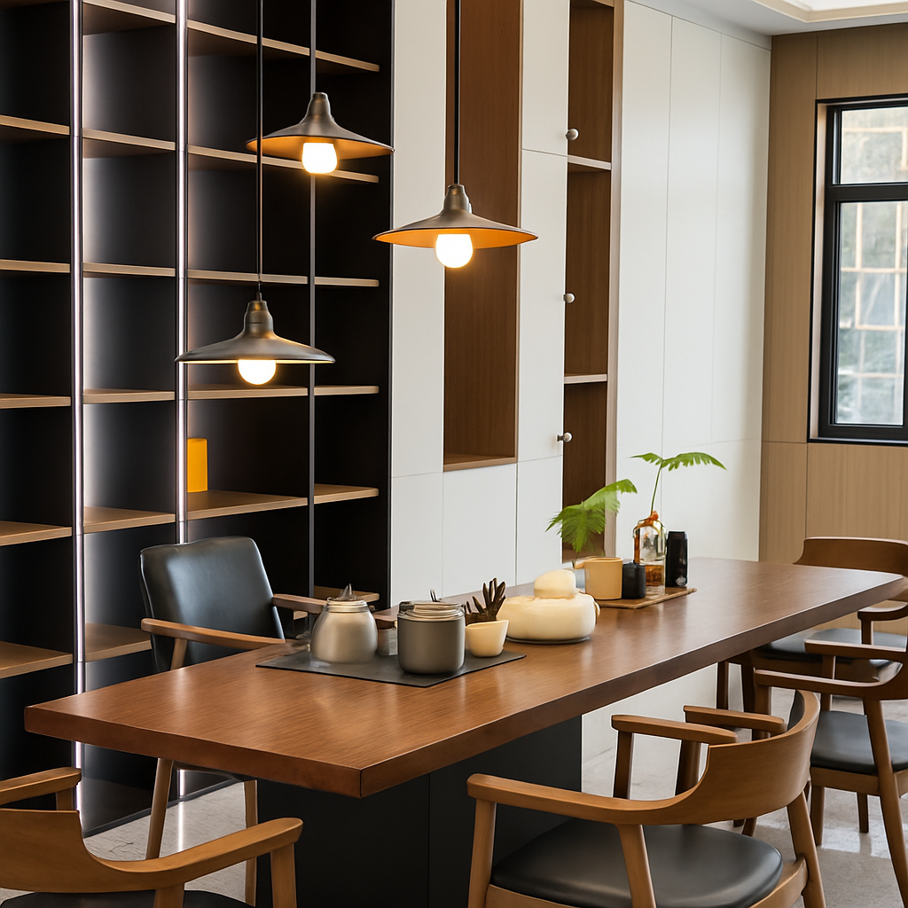 lustre vintage wabi sabi pour bar restaurant et loft - vue 6 sur 14