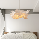 Lustres en papier blanc design fleur