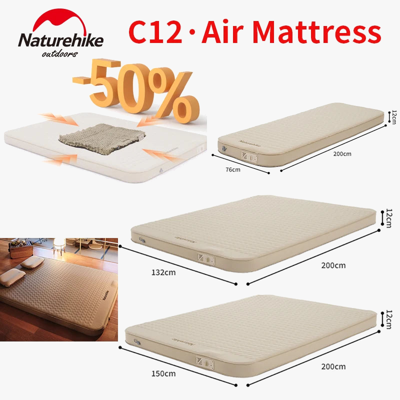 matelas gonflable portable pour camping et pique-nique familial