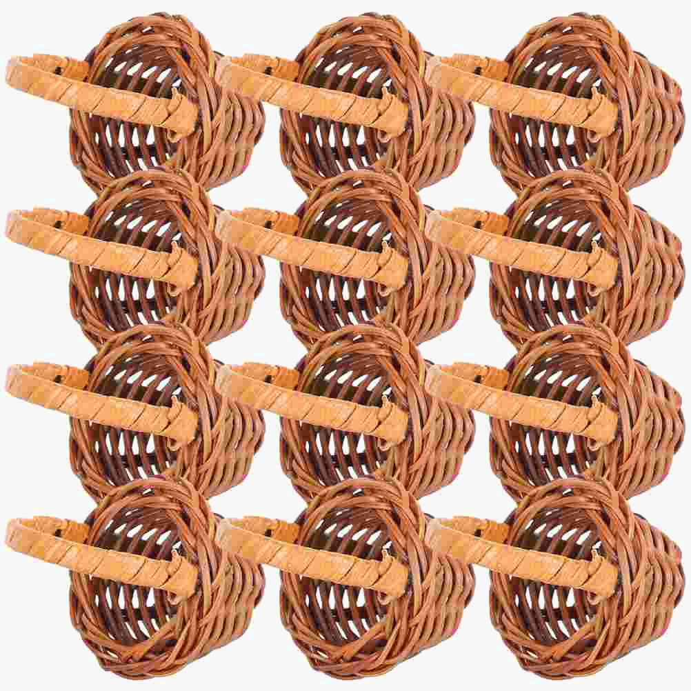 mini panier tissé pour fleurs et cadeaux de fête