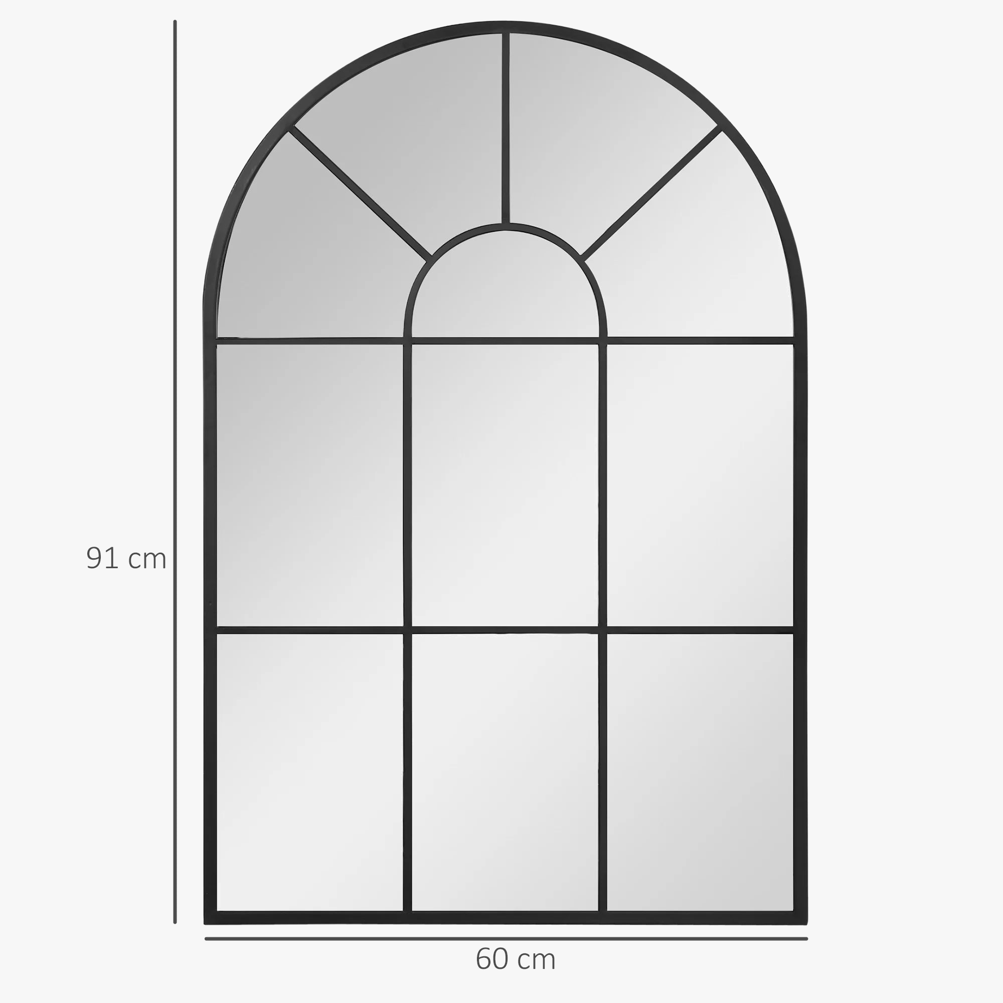 miroir décoratif mural style fenêtre pour intérieur