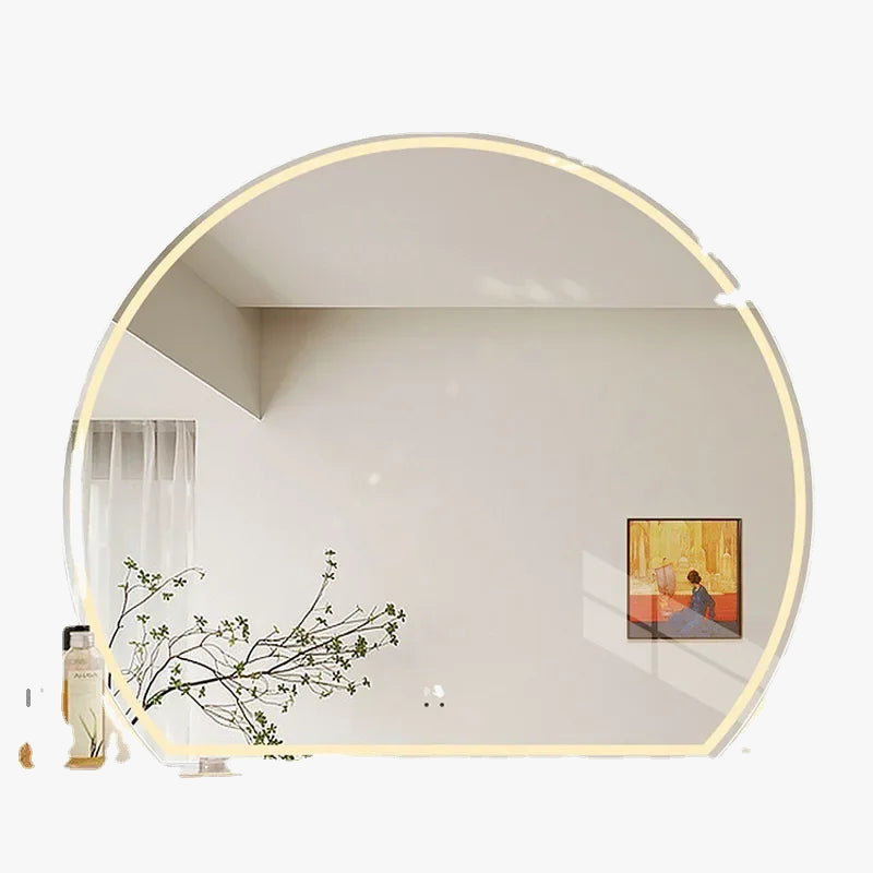 miroir de maquillage artistique avec applique murale créative