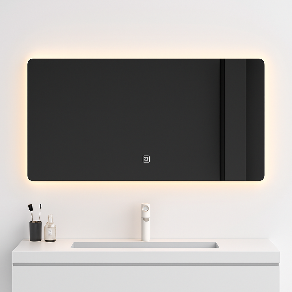 miroir intelligent rectangulaire à écran tactile avec éclairage led - vue 7 sur 10