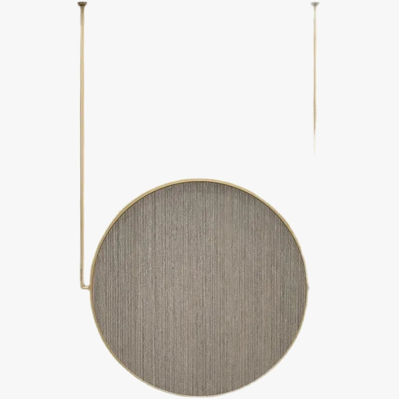 miroir mural rond en métal doré accessoire décoratif élégant