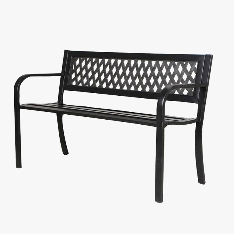 mobilier d'extérieur banc double pour jardin et parc