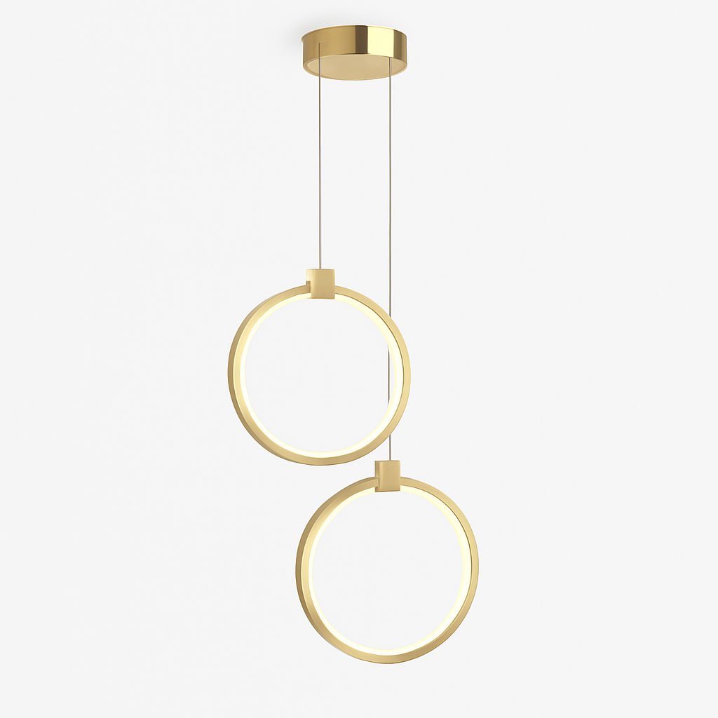 Moderne Minimaliste LED Suspension Lumière Lustre Pour Chambre Restaurant Salon Or Noir Suspension Décoration Lustre