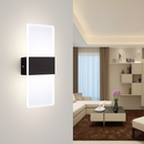 Moderne Simple Chambre Chevet Acrylique applique Créative LED rectangulaire ellipse бра décor à la maison luminaria induction applique murale