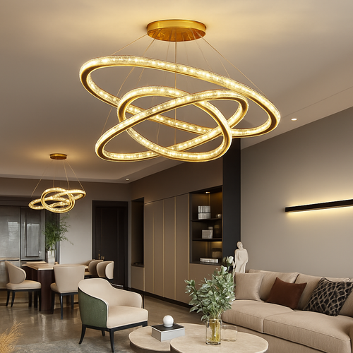 Moonriver Lighting Suspension en cristal modernes pour plafond salon chambre lustre décorations pour la maison suspension lumière lustre - vue 4 sur 14