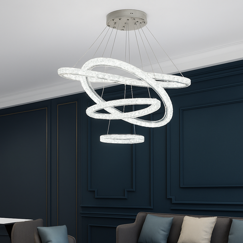 Moonriver Lighting Suspension en cristal modernes pour plafond salon chambre lustre décorations pour la maison suspension lumière lustre - vue 5 sur 14