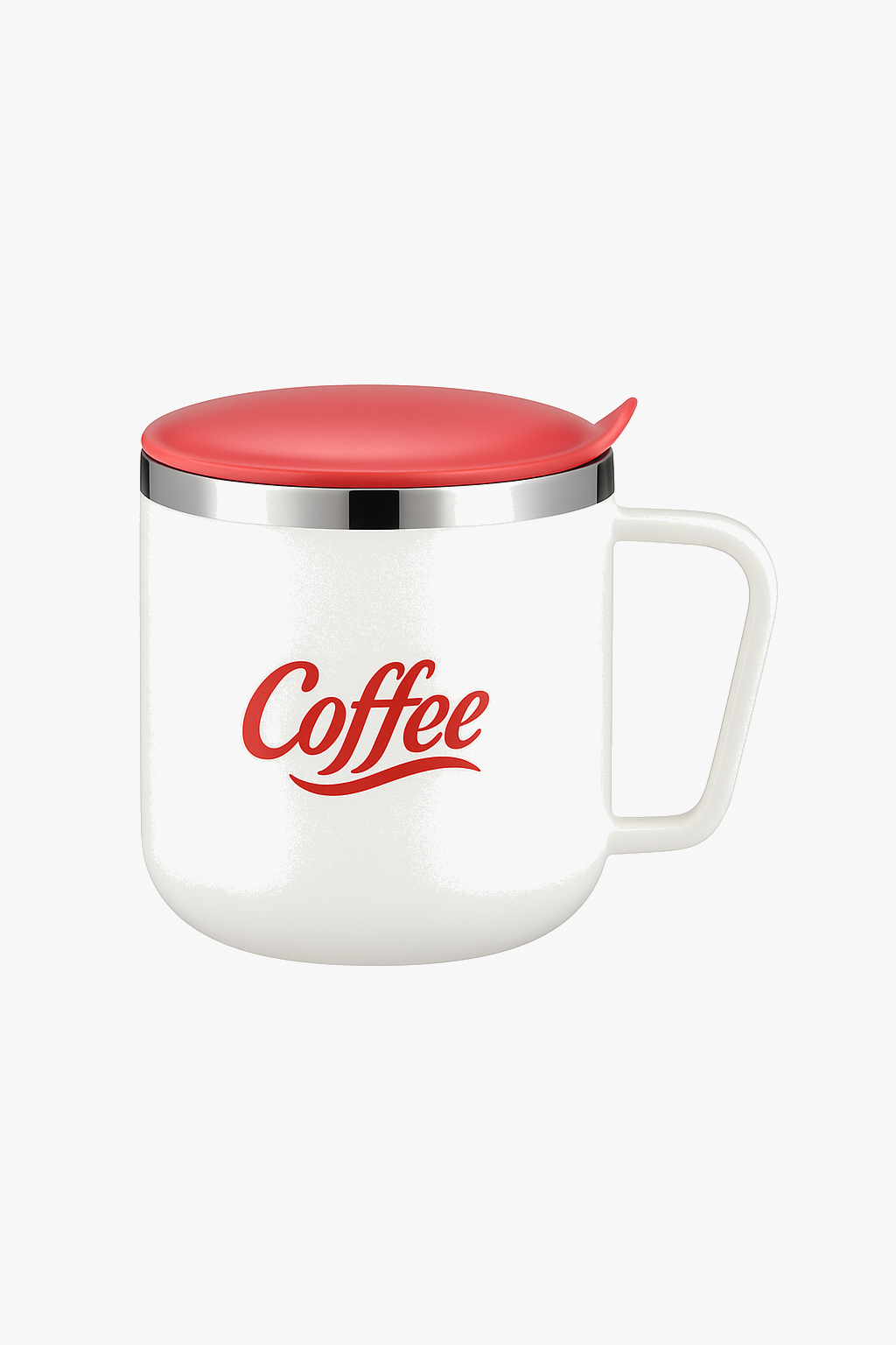 Mug café acier inoxydable 400ml étanche avec couvercle