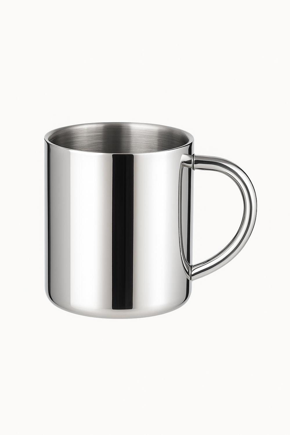 Mug café inox double paroi avec anse incassable