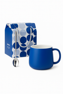 Mug céramique 500ml avec cuillère motif éclaboussures