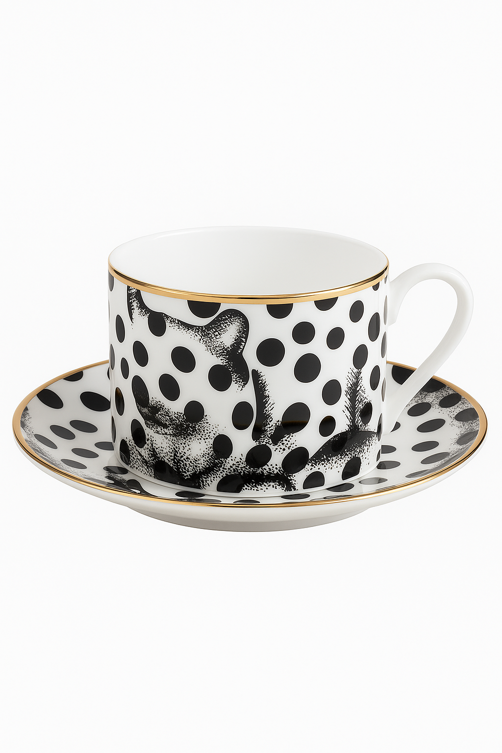 Mug céramique motif animal style européen doré déco