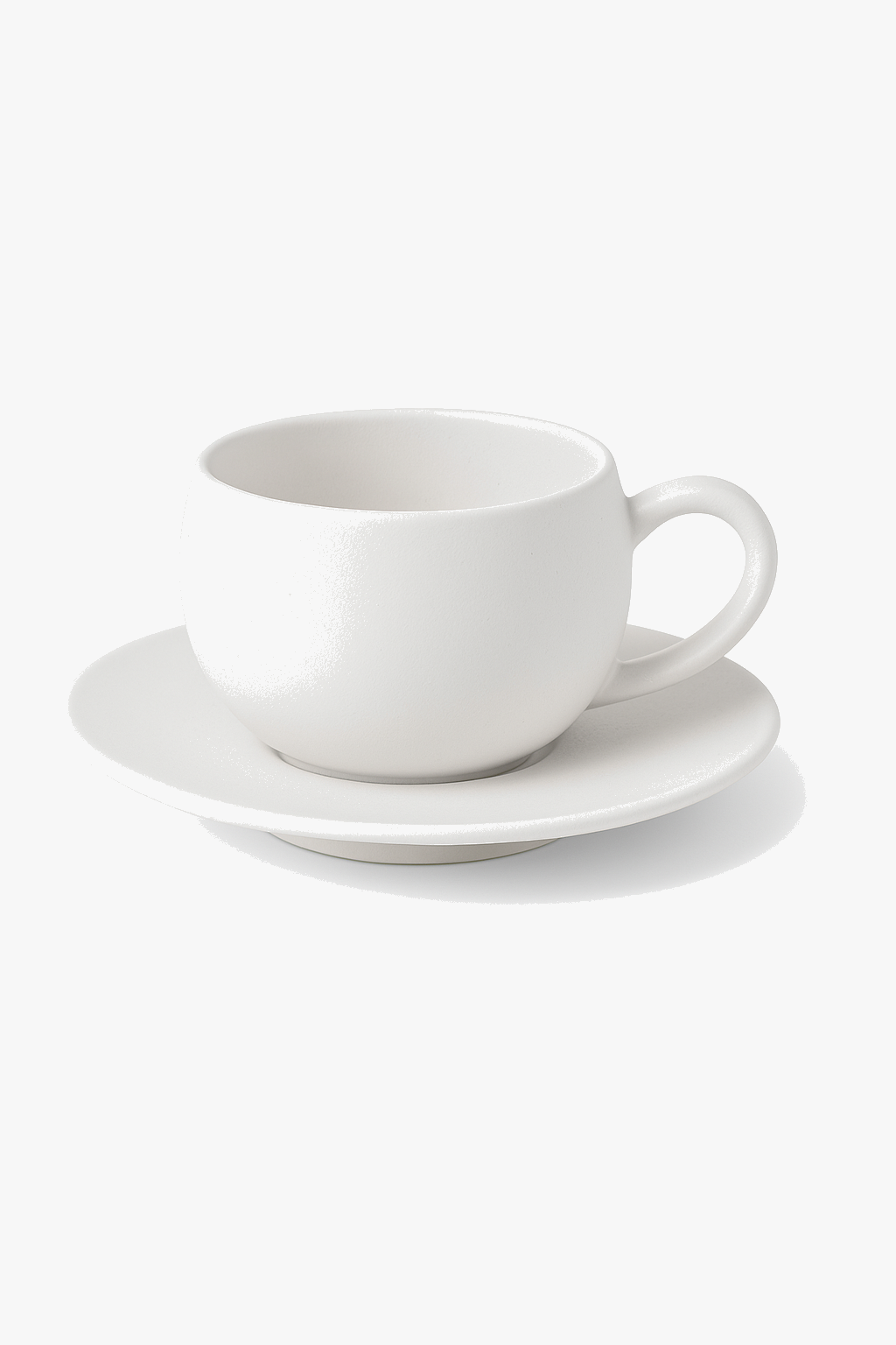 Mug ceramique style pierre volcanique avec soucoupe