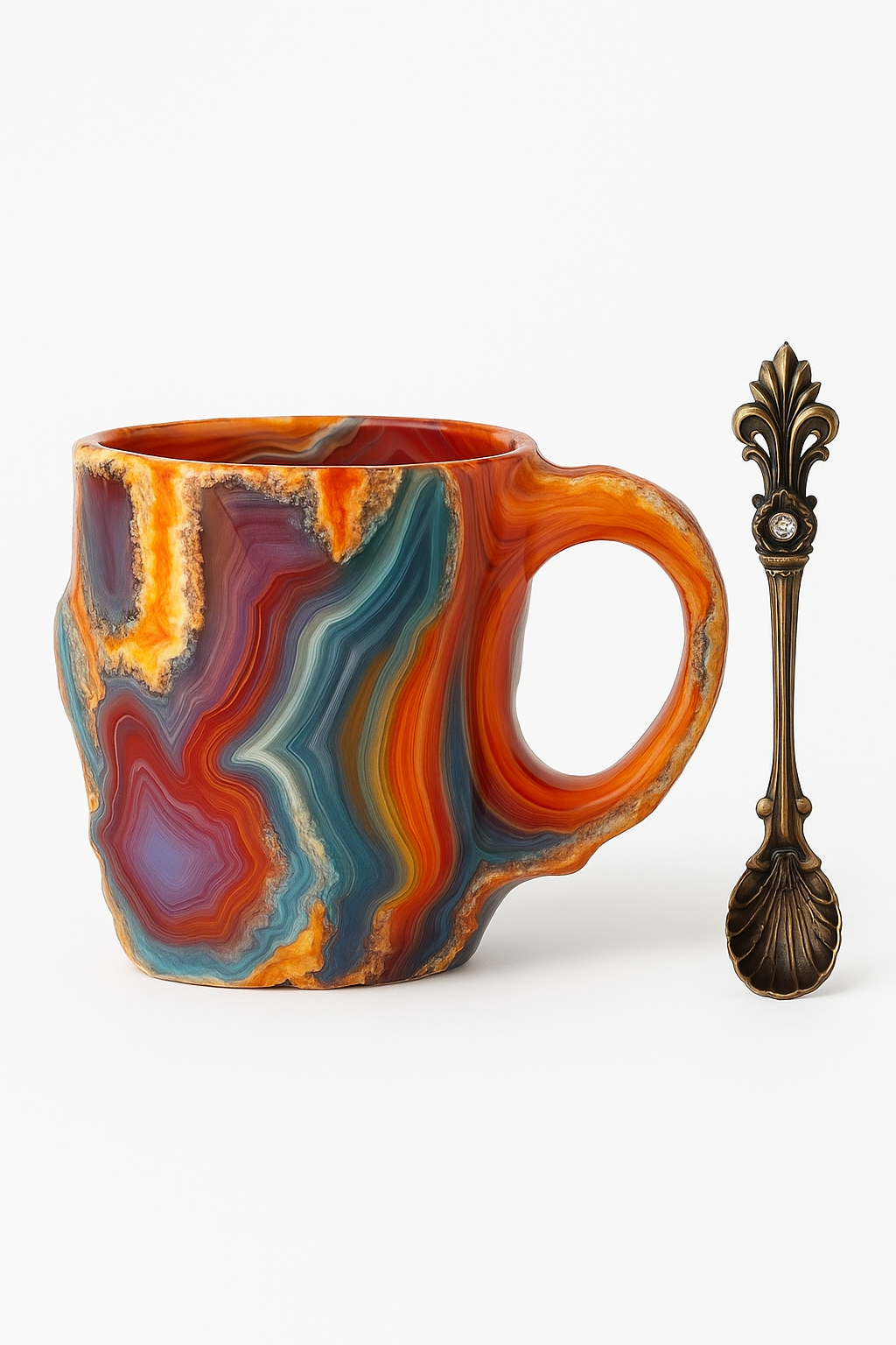 Mug en céramique style cristal design élégant