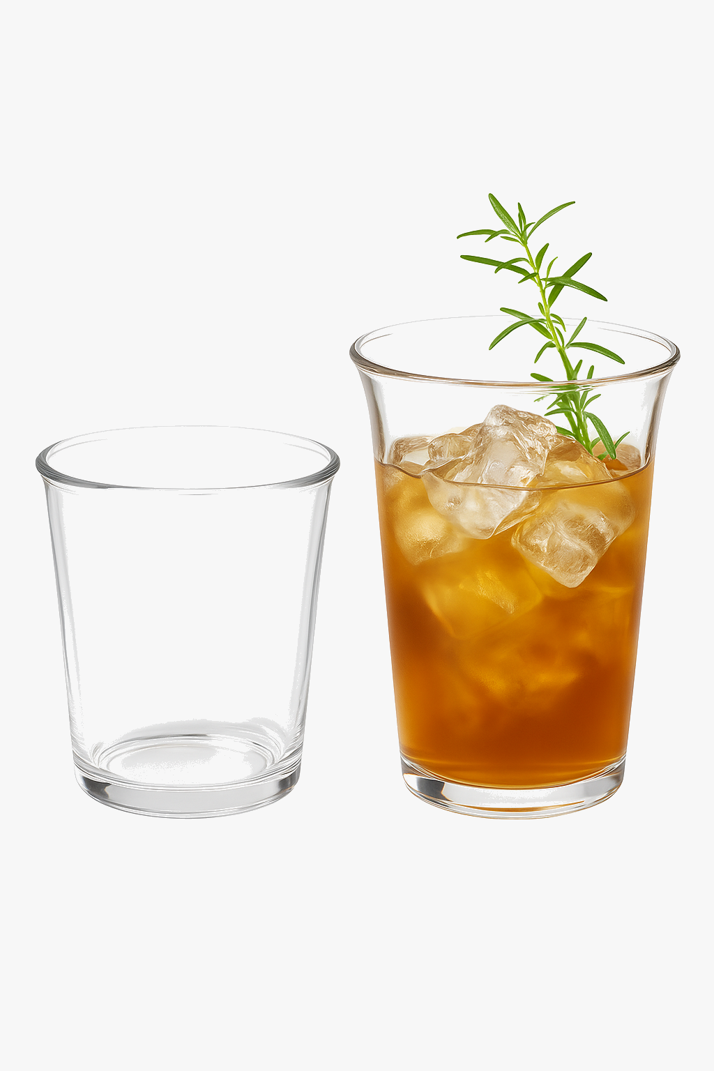 Mug en verre transparent style bubble tea coréen