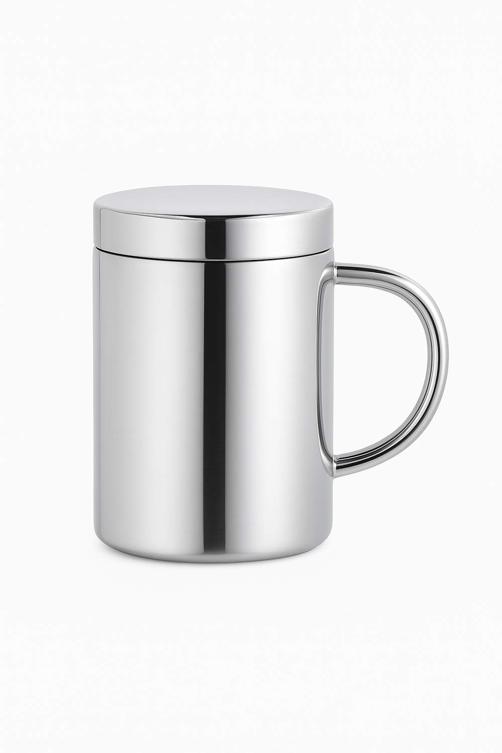 Mug inox double paroi avec anse incassable