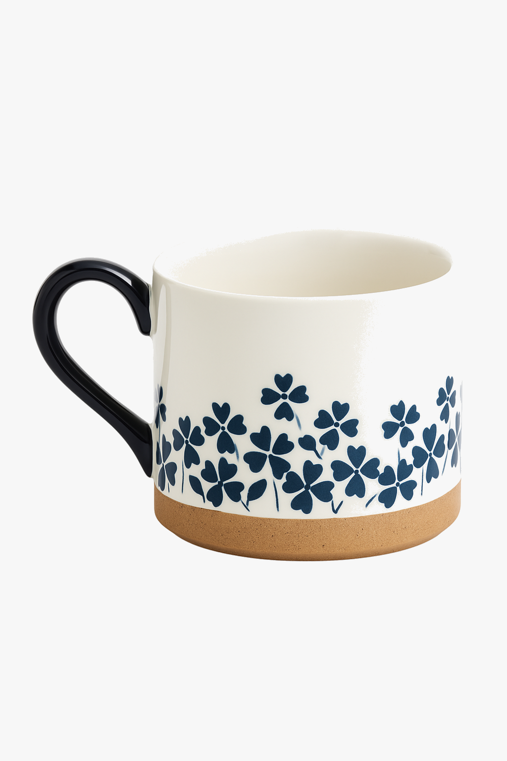Mug japonais en céramique motif fleurs cerisier rétro