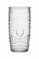 Mug tiki en verre style bar cocktail transparent