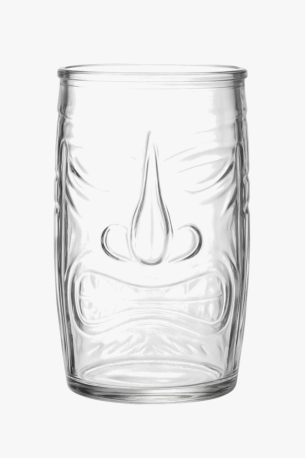 Mug tiki en verre transparent style bar cocktail
