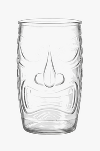 Mug tiki en verre transparent style bar cocktail