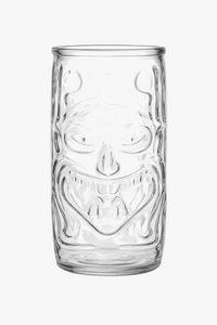 Mug tiki en verre transparent style bar cocktail