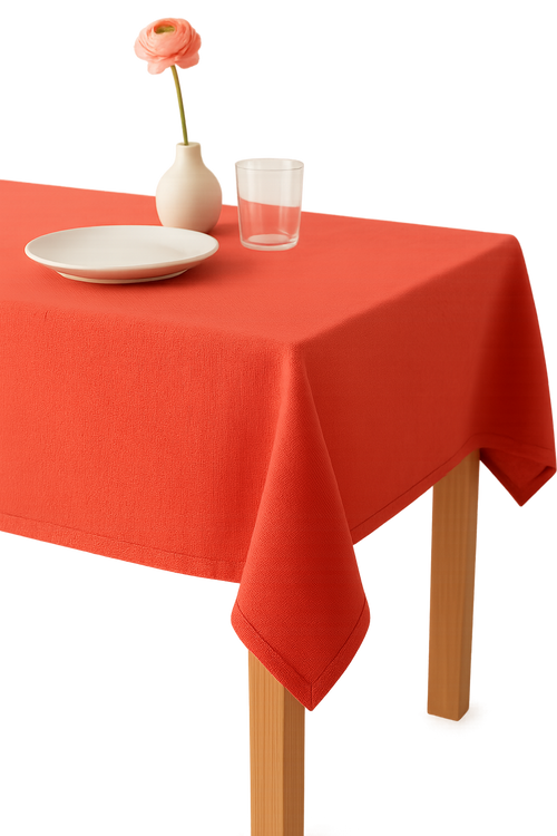 Nappe coton lin imperméable style minimal pour table