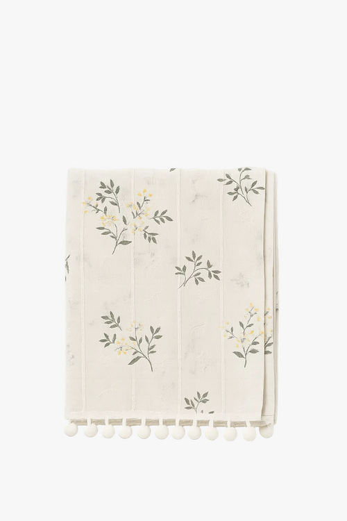 Nappe coton motifs marguerites style coréen table cuisine