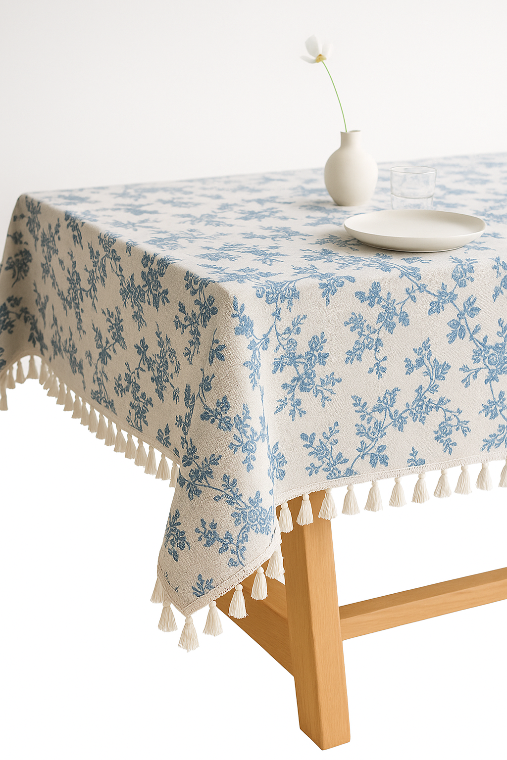 nappe florale personnalisable bordure dentelle style pastoral table