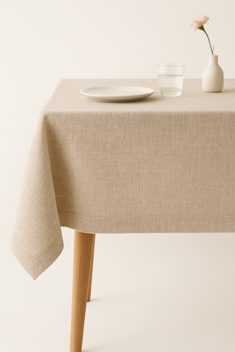 Nappe imperméable anti tache style campagne tissu doux