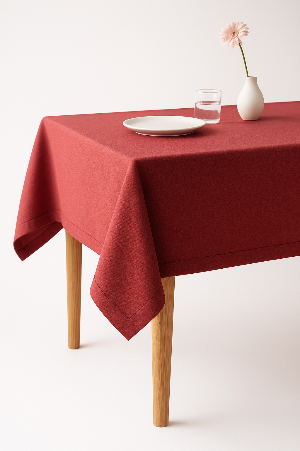 Nappe imperméable coton lin style naturel pour repas - vue 3 sur 2