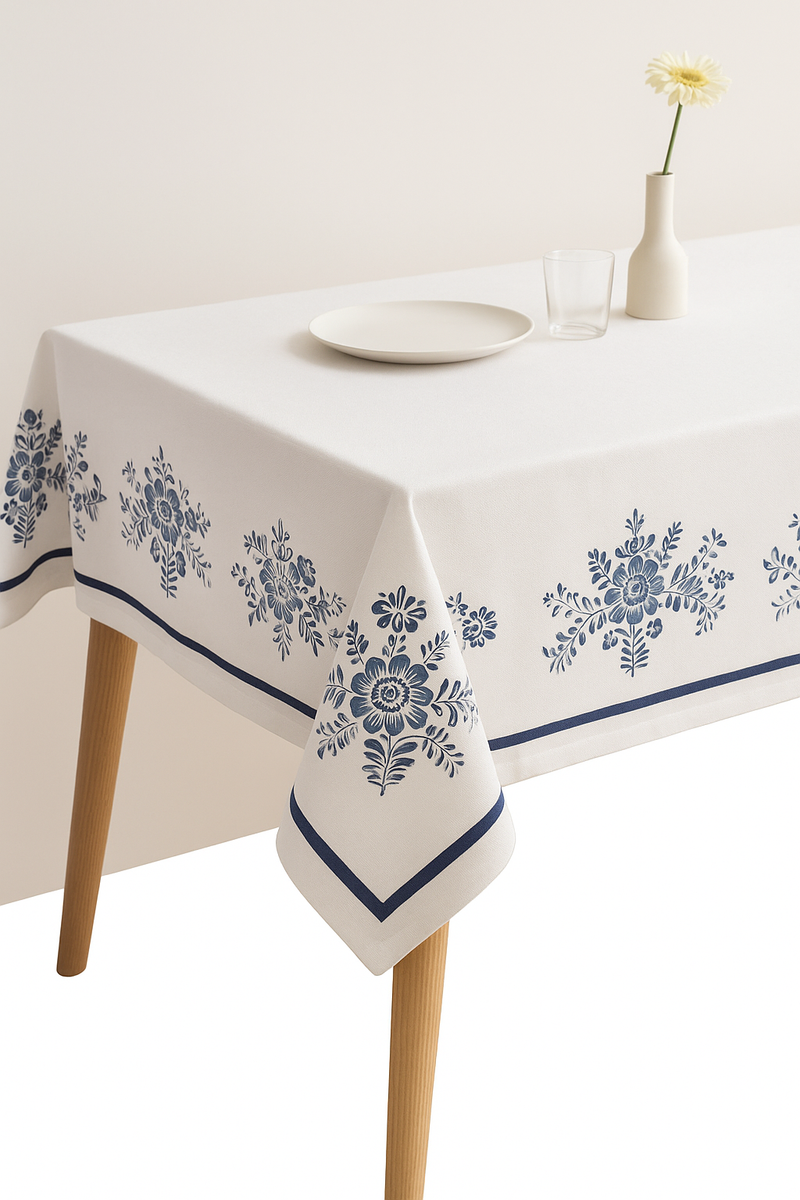 Nappe imperméable motif géométrique moderne pour table salle à manger