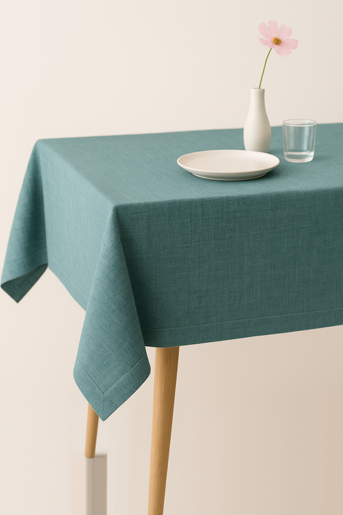 Nappe imperméable style campagnard tissu doux infroissable table - vue 2 sur 2